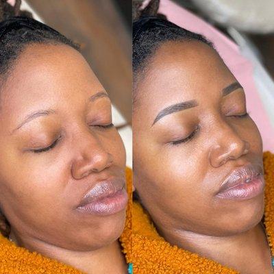 PERMANENT POWDER BROWS
It's the latest improved technique of permanent makeup
Will work for ANY brows / skin type / age & ect.