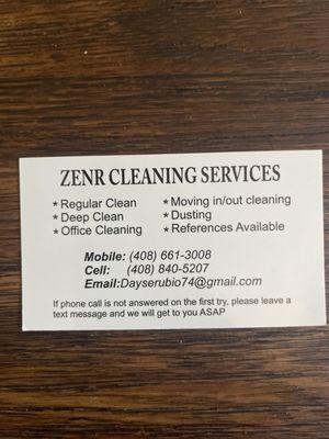 Zenr Cleaning Services