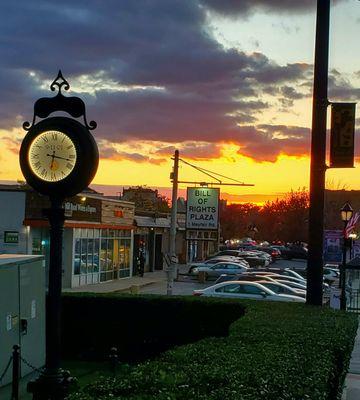 Sunset over Bill Of Rights Plaza - - - 10/10/2025