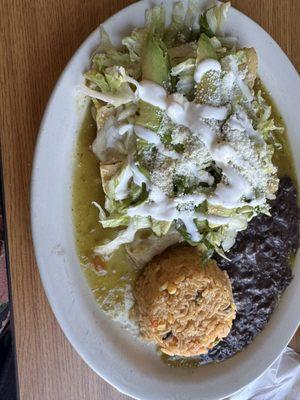 Enchiladas de Verdes