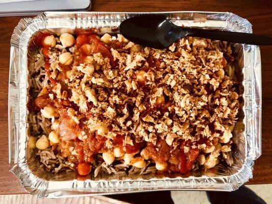 Egyptian Style with all of the fixings! Very filling and delicious; perfect for Lab nights