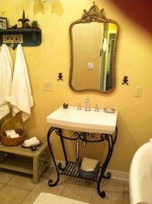 Newly renovated spa bathroom.