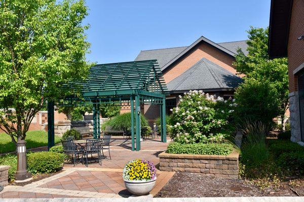 The Harris Branch courtyard is open seasonally and weather permitting during regular hours of operations.