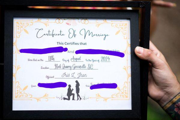 Iris Notary & Officiant Services