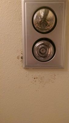 This seems pretty obvious, yet it wasn't cleaned before I moved in. It was all around the windows as well.