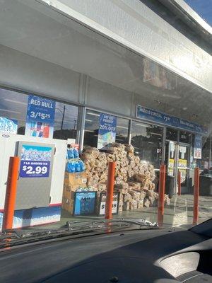 Front of convenience store