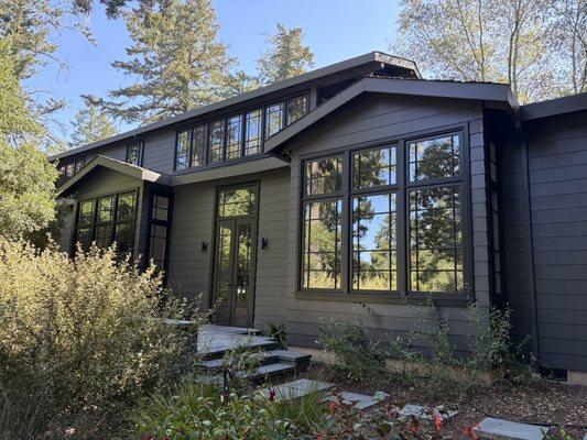 Exterior paint work.