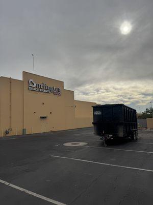 Burlington store needed an emergency dumpster last minute. We're here to help at a moments notice