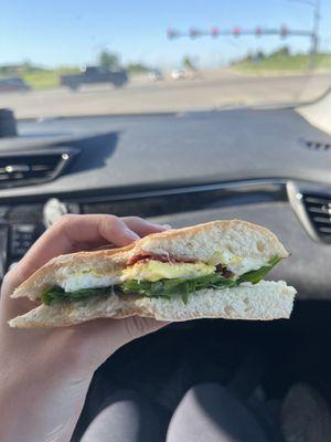 Early riser breakfast sandwich