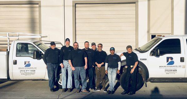 Our team over here at Boiler Dynamics, ready to help you with any boiler servicing you may need.