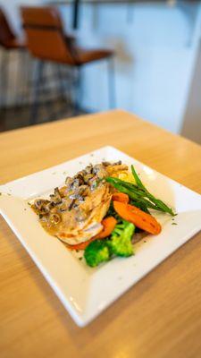 Chicken Marsala available for Cafe Belen dinner 5-9pm