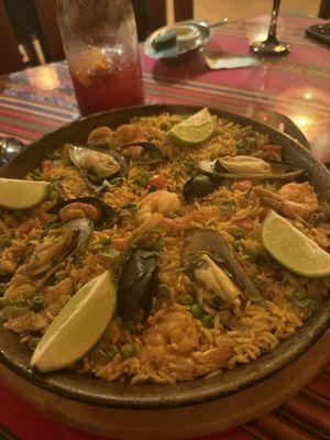Seafood paella!