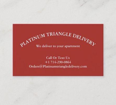 Platinum Triangle Delivery