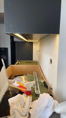 LED strip installation