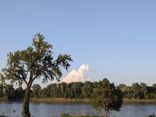 Riverside view from the patio