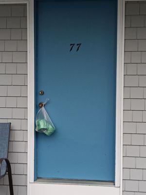 Their idea of cleaning the room. Should make it through a family of four!