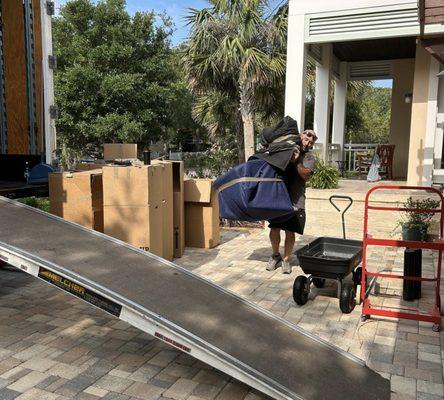 On Time Moving and Storage