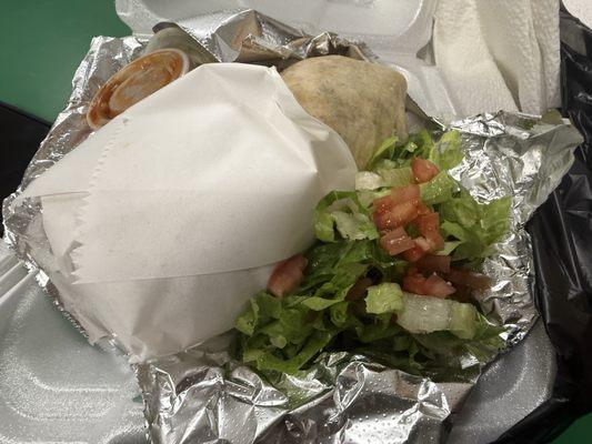 Excellent value for the burrito.