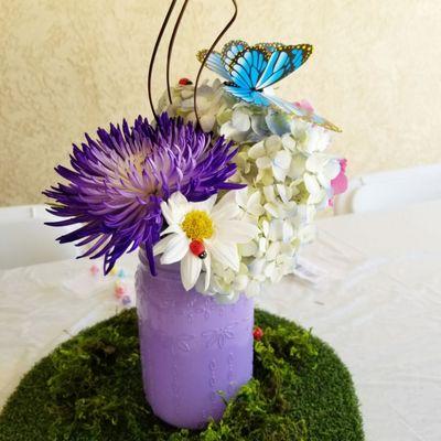 Centerpieces for a baby shower