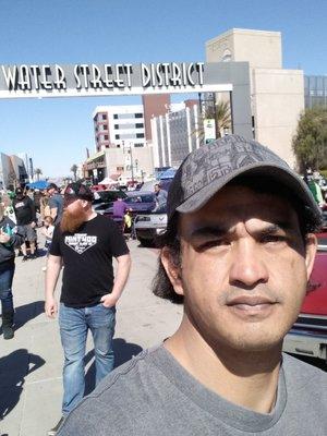 St Paddy's Day festival on Water Street. Downtown Henderson, Nevada. Awesome sun shiny day.