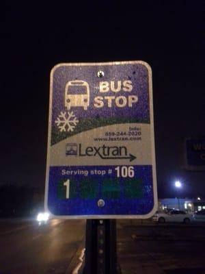 Lextran Bus Stop 106