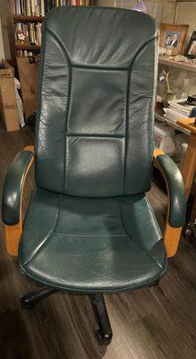 The repair that was done by Angel Upholstery restored the left arm of the chair more securely than the day I bought it over two decades ago