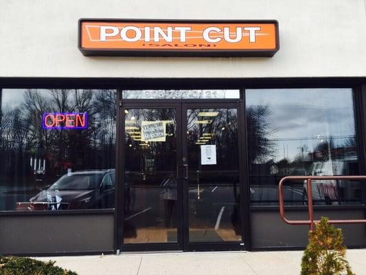 this is the entrance to the salon