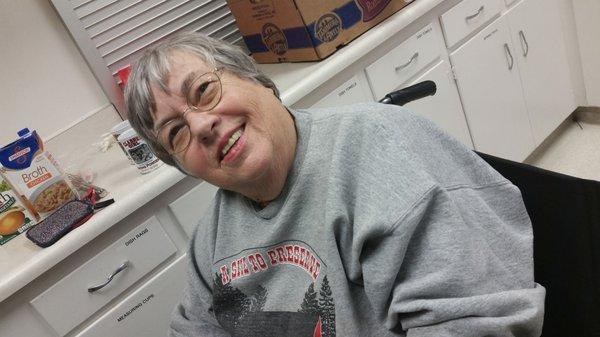 My fav Barbara a member of my church and a daily Safe Space volunterr the 14 days at First Christain Church.