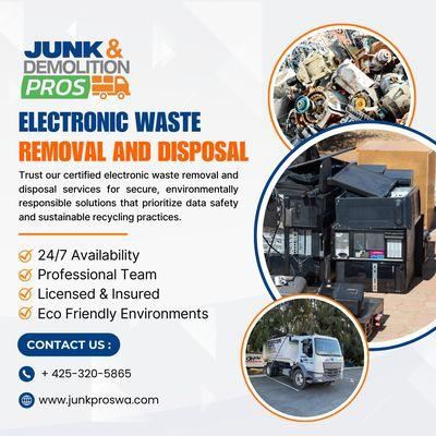 Safely disposing your e-waste - protecting your space and the planet.