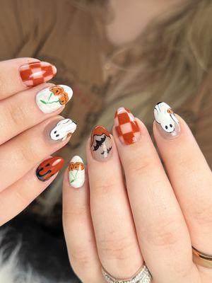 Acrylic with Halloween design