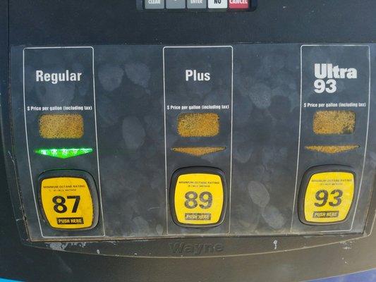 How much is the gas?