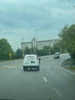 A photo of the Van that nearly sideswiped me and caused me to drive into oncoming traffic almost causing a head on collision.
BE SAFE!!