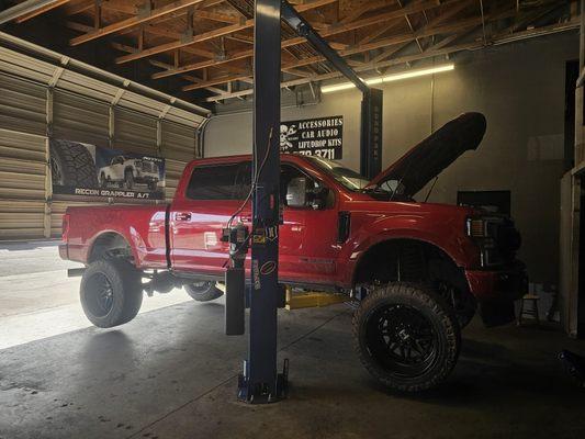 From vehicle maintance to lift kits, electric running boards, train horns, onboard air set ups we do it all!