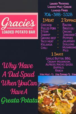 Gracie's menu