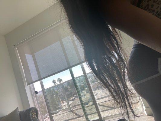 20,22,24 Peruvian hair. VERY THIN at the ends!