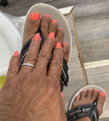 Love my Mani & Pedi!  Thank you Shanna for doing a great job! See you in 2 weeks!