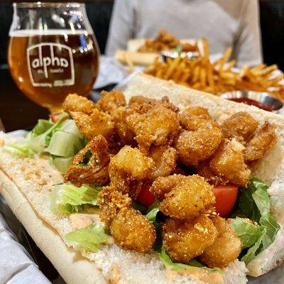 December special: shrimp Poboy