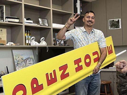 KC Chima preparing for an OPEN HOUSE