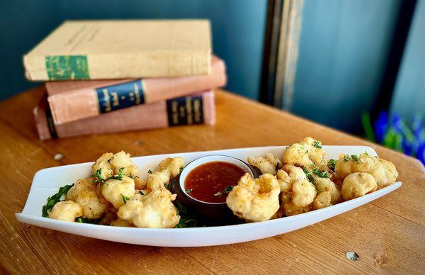 KFC ( Korean Fried Cauliflour). Sweet Chili Sauce.