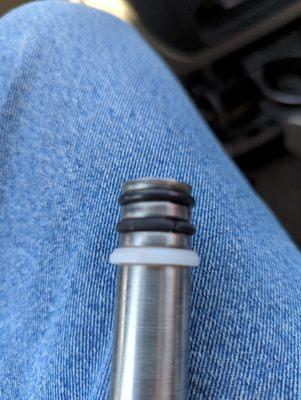 New one on the end old one still will replace. Great selection and service.