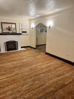 move in living room cleaning.