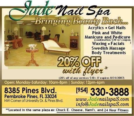 Their Grand Opening Flyer