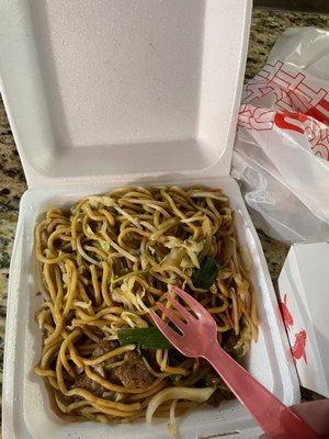 Beef chow mein