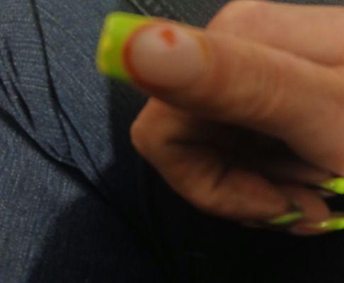 This is what I got chipped covered up nail polish that was old and chipped