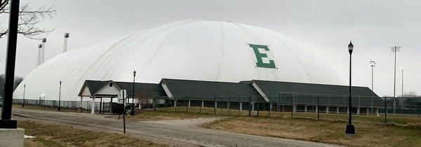 Outside view of EMU practice dome.