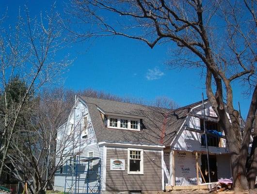 New asphalt shingle roof.