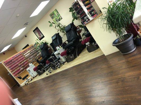 Pedicure area