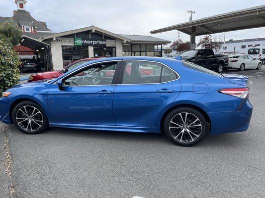 Late model medical transport sedan