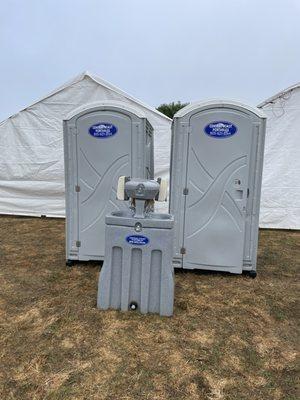 Event restrooms and handwash station
