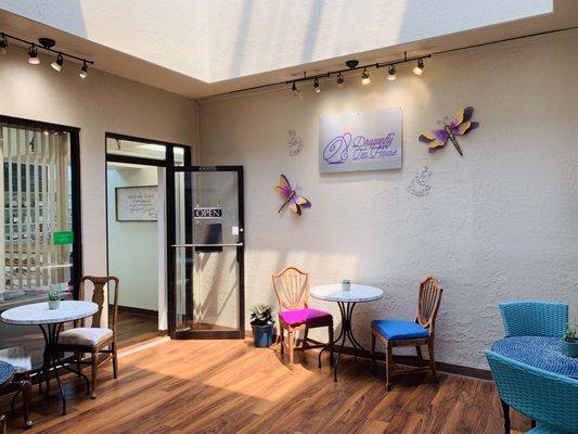 Front entry and sitting area.